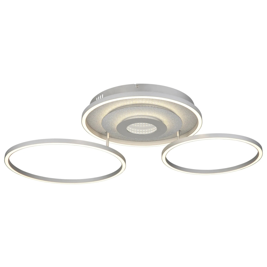 Globo - Plafonnier LED dimmable LED/40W/230V 2700-6500K 57x99,2 cm argenté + télécommande