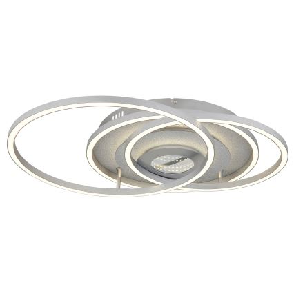 Globo - Plafonnier LED dimmable LED/40W/230V 2700-6500K 57x99,2 cm argenté + télécommande