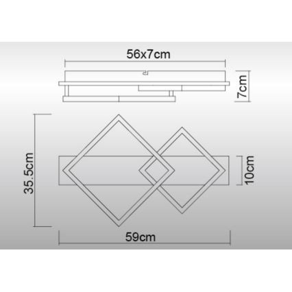 Globo - Plafonnier LED/24W/230V 3000K