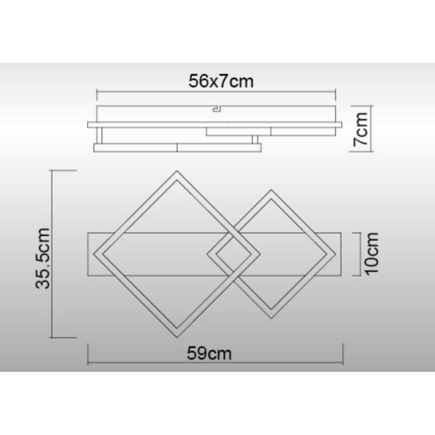 Globo - Plafonnier LED/24W/230V 3000K