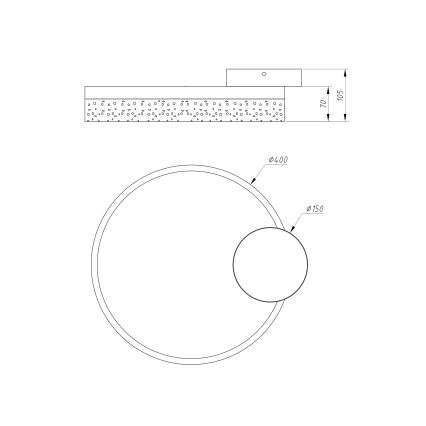 Globo - Plafonnier LED LED/24W/230V