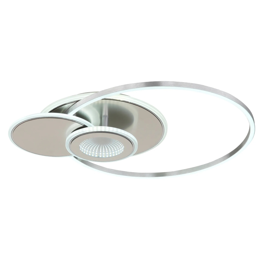 Globo - Plafonnier LED dimmable LED/24W/230V 2700-6500K 45x56 cm argenté + télécommande