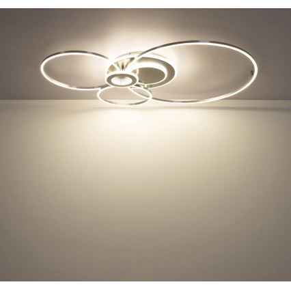 Globo - Plafonnier LED dimmable LED/36W/230V 2700-6500K argenté + télécommande