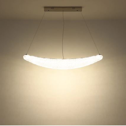 Globo - Suspension LED dimmable sur câble LED/40W/230V 2700-6000K chrome brillant + télécommande