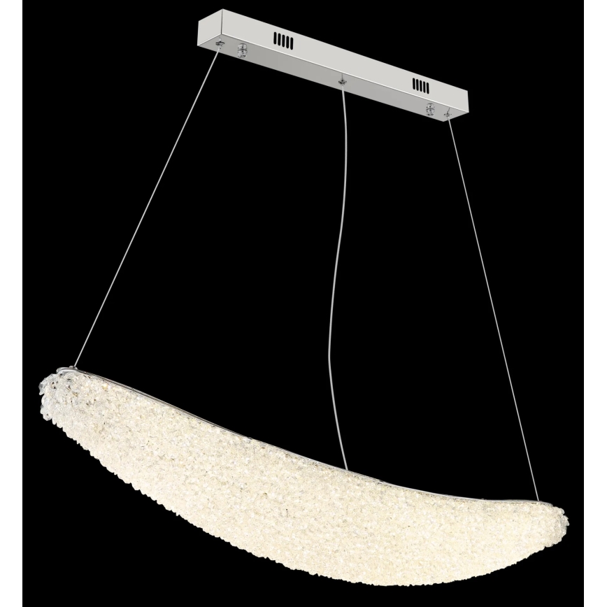 Globo - Suspension LED dimmable sur câble LED/40W/230V 2700-6000K chrome brillant + télécommande