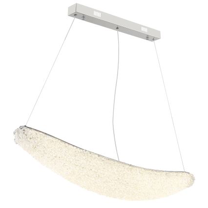 Globo - Suspension LED dimmable sur câble LED/40W/230V 2700-6000K chrome brillant + télécommande