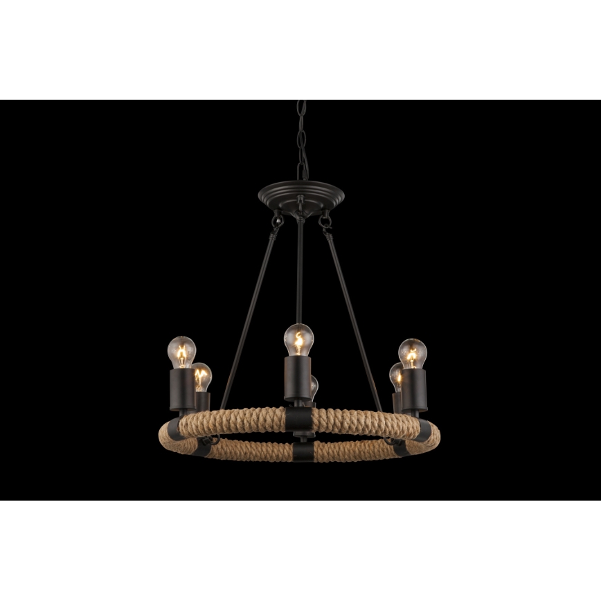 Globo - Hanglamp aan ketting 6xE27/40W/230V