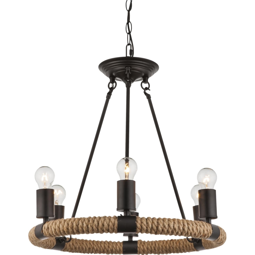 Globo - Hanglamp aan ketting 6xE27/40W/230V