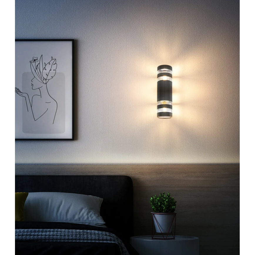 Globo - Wandlamp 2xE27/10W/230V zwart