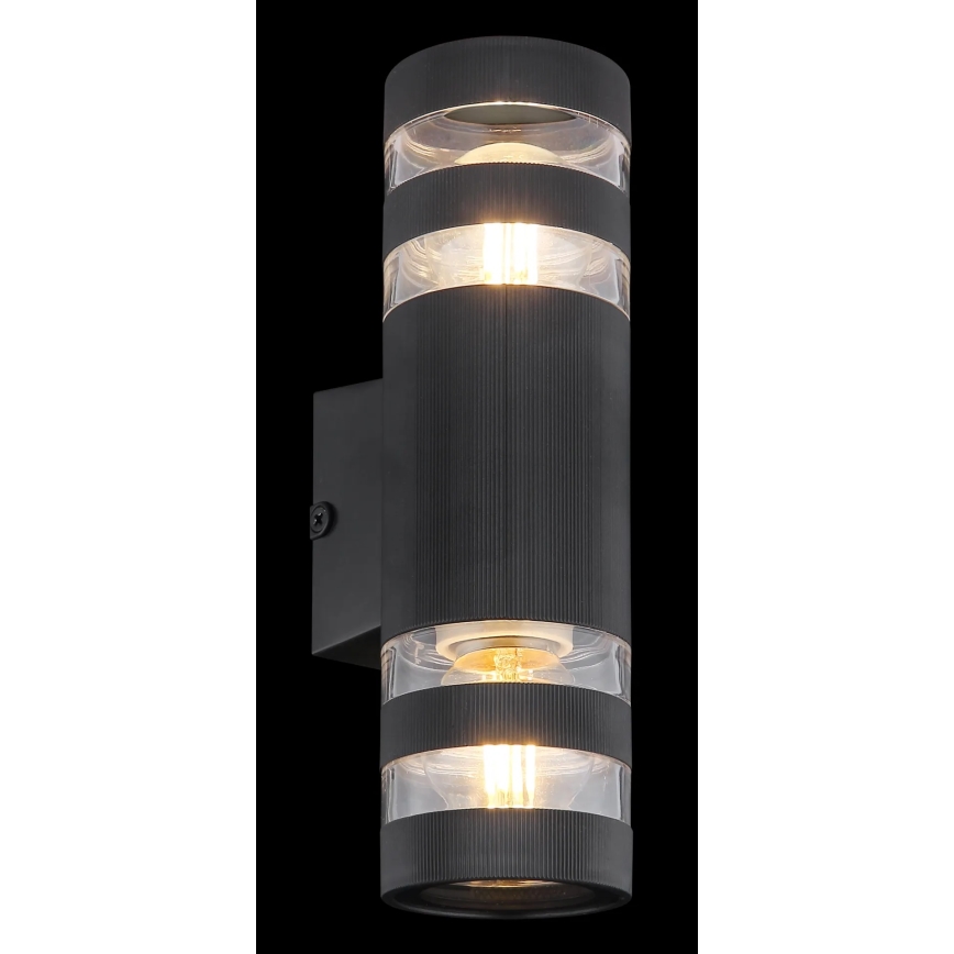 Globo - Wandlamp 2xE27/10W/230V zwart