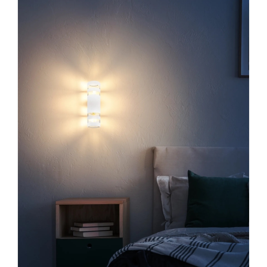 Globo - Wandlamp 2xE27/10W/230V wit