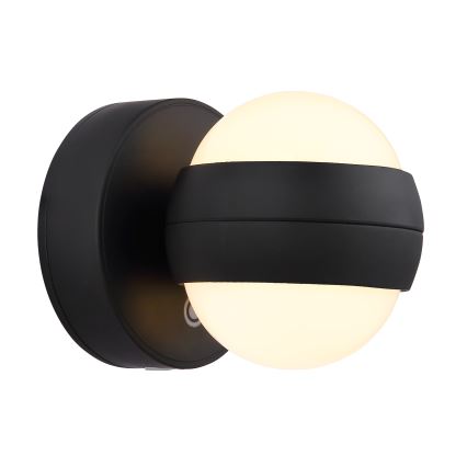 Globo - Applique murale tactile LED rechargeable dimmable LED/1,4W/5V 1800 mAh noir
