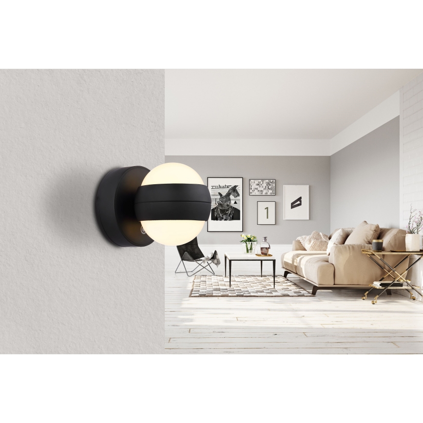 Globo - LED Dimbaar oplaadbaar aanraken wandlamp LED/1,4W/5V 1800 mAh zwart