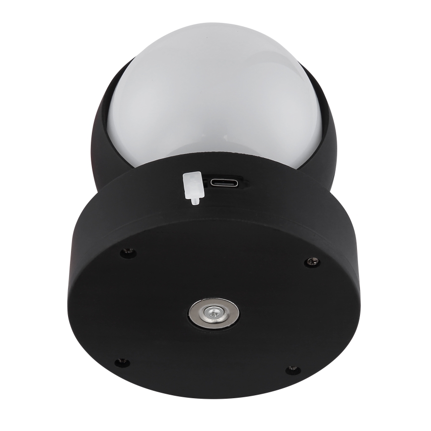 Globo - LED Dimbaar oplaadbaar aanraken wandlamp LED/1,4W/5V 1800 mAh zwart