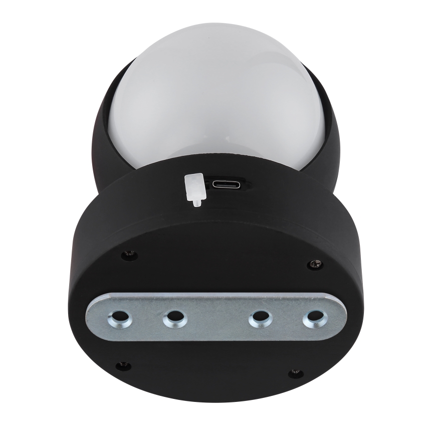 Globo - LED Dimbare Oplaadbare Touch Wandlamp LED/1,4W/5V 1800 mAh zwart
