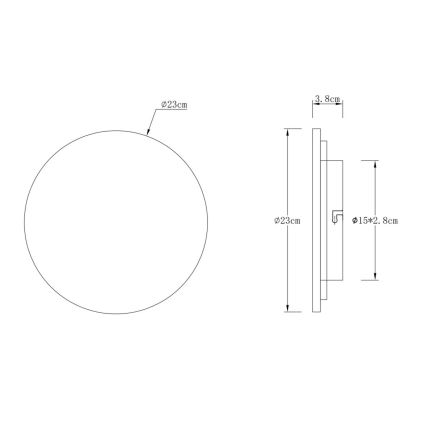Globo - Applique murale LED/12W/230V 3000K