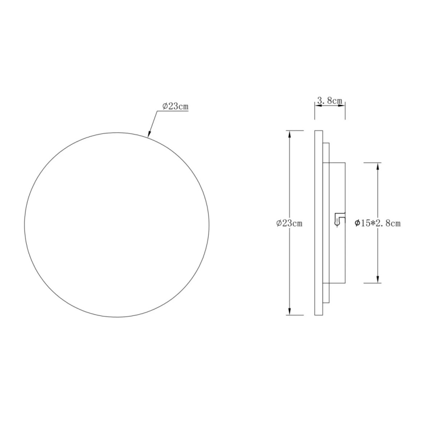 Globo - LED-wandlamp LED/12W/230V 3000K