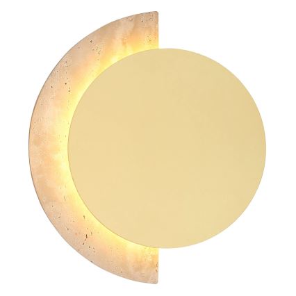 Globo - Applique murale LED/8W/230V 3000K Ø 20 cm travertin