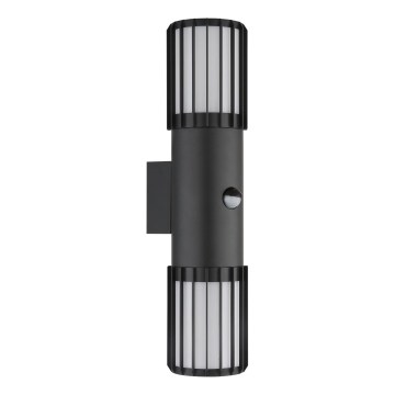 Globo - Applique murale extérieure avec capteur 2xE27/15W/230V IP54