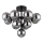 Globo - Bevestigde hanglamp 13xG9/5W/230V diameter 56 cm zwart