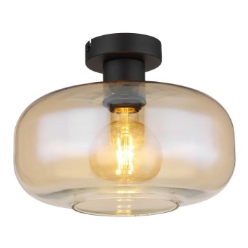 Globo - Bevestigde hanglamp 1xE27/40W/230V diameter 28 cm doorzichtig