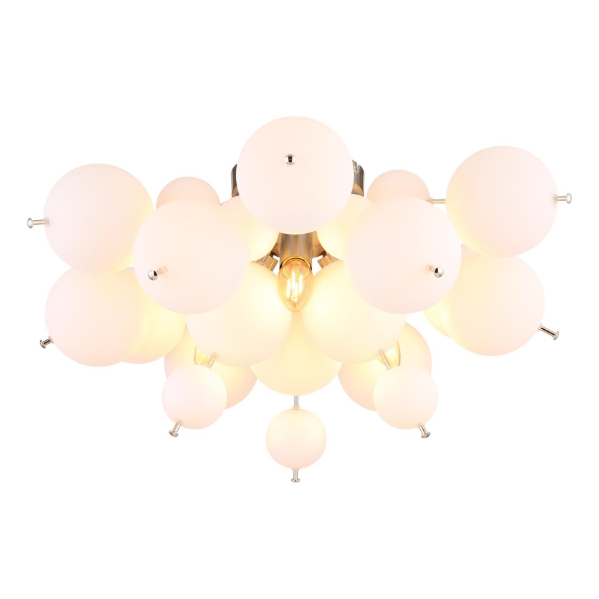 Globo - Bevestigde hanglamp 3xE14/25W/230V diameter 55 cm wit