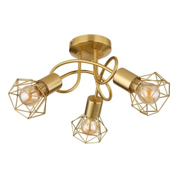 Globo - Bevestigde hanglamp 3xE14/40W/230V goud