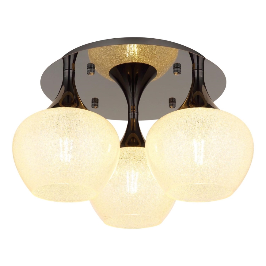 Globo - Bevestigde hanglamp 3xE27/40W/230V antraciet
