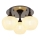 Globo - Bevestigde hanglamp 3xE27/40W/230V antraciet