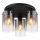 Globo - Bevestigde hanglamp 3xE27/40W/230V diameter 40,5 cm zwart