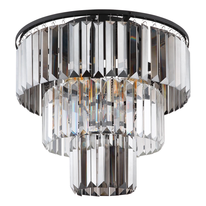 Globo - Bevestigde hanglamp 3xE27/40W/230V diameter 40 cm zwart