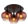 Globo - Bevestigde hanglamp 3xE27/40W/230V diameter 45 cm koper