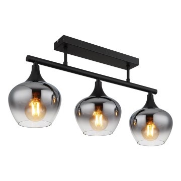 Globo - Bevestigde hanglamp 3xE27/40W/230V zwart