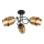 Globo - Bevestigde hanglamp 3xE27/40W/230V zwart/messing