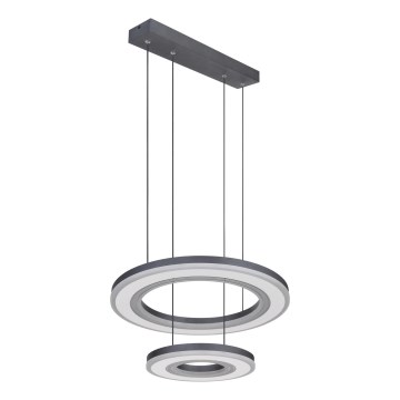 Globo - Dimbare LED hanglamp aan een koord LED/50W/230V 2700-6000K diameter 50 cm zwart + afstandsbediening