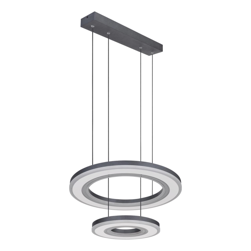 Globo - Dimbare LED hanglamp aan een koord LED/50W/230V 2700-6000K diameter 50 cm zwart + afstandsbediening