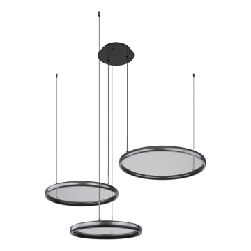 Globo - Dimbare LED hanglamp aan een koord LED/55W/230V 2700-6000K zwart + afstandsbediening