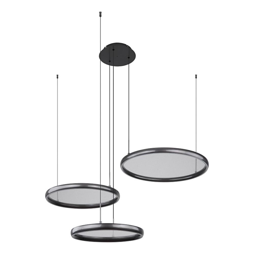 Globo - Dimbare LED hanglamp aan een koord LED/55W/230V 2700-6000K zwart + afstandsbediening