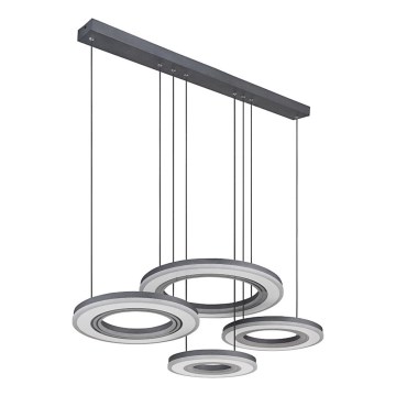 Globo - Dimbare LED hanglamp aan een koord LED/80W/230V 2700-6000K zwart + afstandsbediening