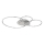 Globo - Dimbare LED-plafondlamp LED/36W/230V 2700-6500K zilver + afstandsbediening