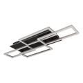 Globo - Dimbare LED-plafondlamp LED/40W/230V 2700-6500K 32,5x87,5 cm zwart + afstandsbediening