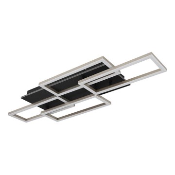 Globo - Dimbare LED-plafondlamp LED/40W/230V 2700-6500K 32,5x87,5 cm zwart + afstandsbediening