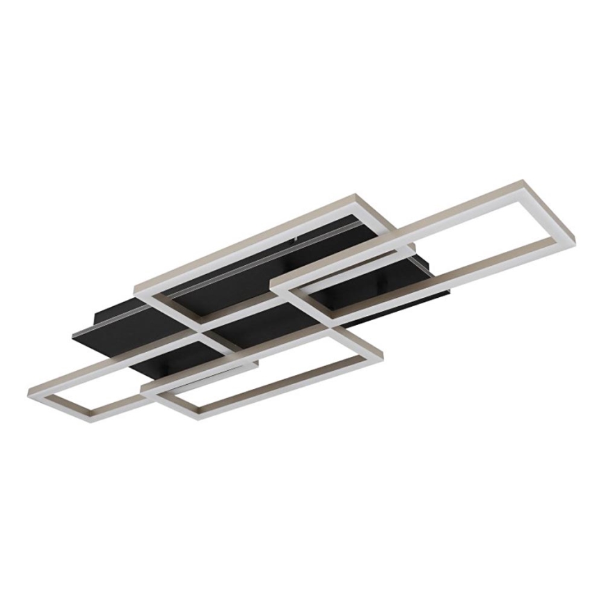 Globo - Dimbare LED-plafondlamp LED/40W/230V 2700-6500K 32,5x87,5 cm zwart + afstandsbediening