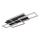 Globo - Dimbare LED-plafondlamp LED/40W/230V 2700-6500K 32,5x87,5 cm zwart + afstandsbediening