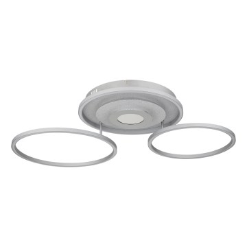 Globo - Dimbare LED-plafondlamp LED/40W/230V 2700-6500K 57x99,2 cm zilver + afstandsbediening