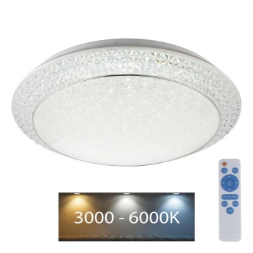 Globo - Dimbare LED plafondlamp LED/40W/230V 3000-6000K + afstandsbediening