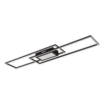 Globo - Dimbare LED-plafondlamp LED/42W/230V 2700-6500K 19,6x96 cm zwart + afstandsbediening