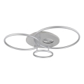 Globo - Dimbare LED-plafondlamp LED/54W/230V 2700-6000K 90x70 cm zilver + afstandsbediening