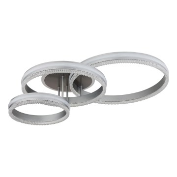 Globo - Dimbare LED-plafondlamp LED/72W/230V 2700-6000K zilverkleurig + afstandsbediening