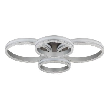 Globo - Dimbare LED-plafondlamp LED/90W/230V 2700-6000K zilver + afstandsbediening